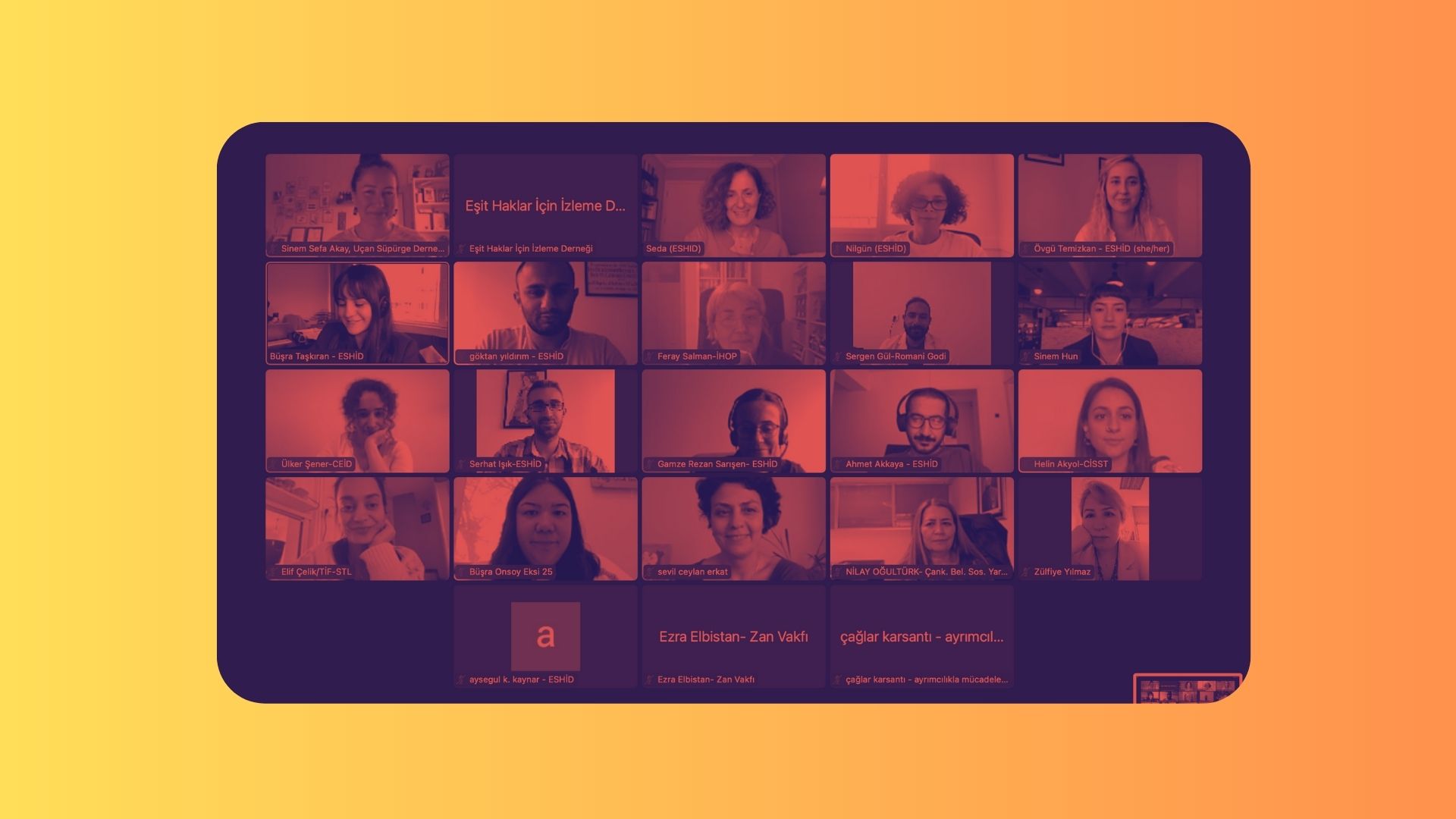 Çevrimiçi Toplantı: Deprem Sonrası Sivil Toplum Örgütleri Koordinasyon ve İletişim II